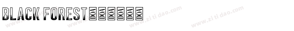 Black Forest字体转换